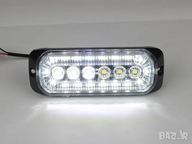 Мигащ висящ LED габарит 24 LED 12-24V с бяла светлина, снимка 3 - Аксесоари и консумативи - 55869172