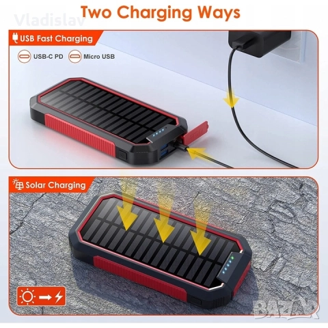 Преносима батерия PowerBank, снимка 6 - Друга електроника - 52094476