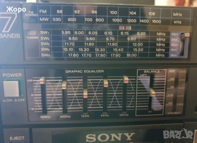 Касетофон Sony CFS-9000, снимка 4 - Радиокасетофони, транзистори - 51135030