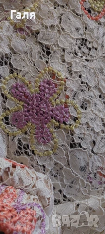 Дамски панталон ръчно шита дантела, размер ХЛ, снимка 4 - Панталони - 51426926