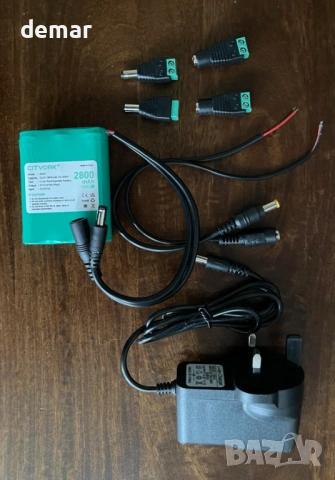 Mspalocell 12V 2800mAh литиева батерия със зарядно устройство и адаптери, снимка 9 - Друга електроника - 53054684