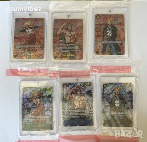 One Piece Cards- Monkey.D.Luffy,Portgas.D.Ace & Sabo, снимка 11 - Колекции - 55752299