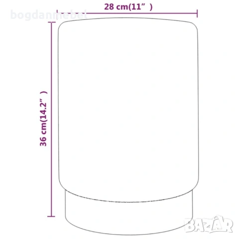 Sonata H Табуретка, светлосиньо и златисто, кадифе, снимка 2 - Дивани и мека мебел - 53172709