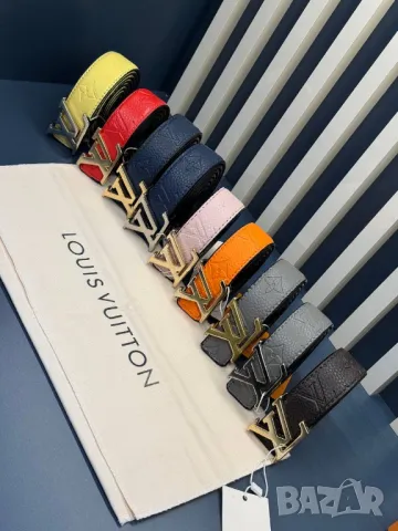 колани от естествена кожа в кутия louis vuitton 3см