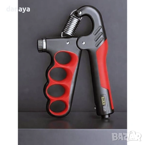 6460 Фитнес уред за тренировка на ръце и пръсти с брояч – регулируем тренажор за сила на захвата, снимка 6 - Фитнес уреди - 53780334
