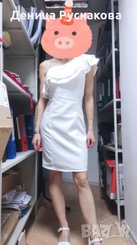 Бяла официална рокля , снимка 5 - Рокли - 40205065