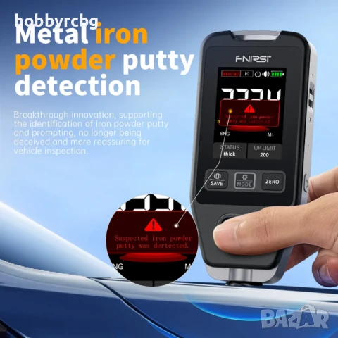 FNIRSI CTG‑20 Дебеломер за автобоя 0 – 1400 μm, снимка 6 - Друга електроника - 50694359