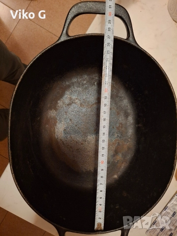 тиган немски GREEN PAN и Чугунена 5литра тенджера IKEA, снимка 9 - Съдове за готвене - 52014747