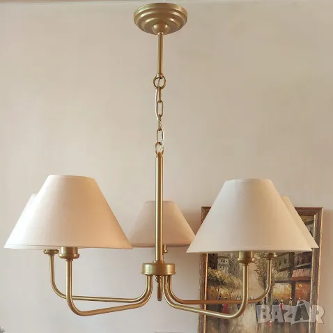 Метален модерен бял пендел,висяща лампа,единичен полилей, снимка 12 - Лампи за таван - 46672658