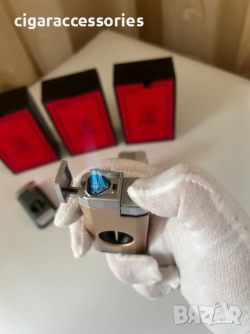 Луксозна запалка с резачка за пури Guevara – 3 цвята, снимка 5 - Запалки - 50644652