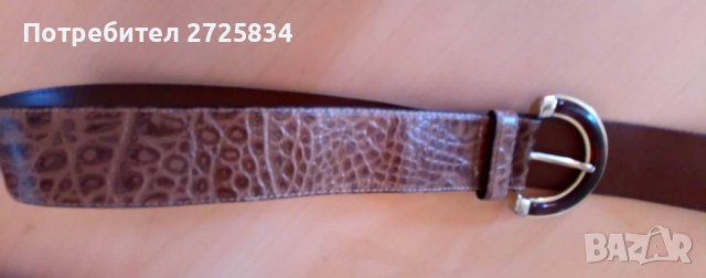 Колан от 100% естествена кожа, Италия, 96 см, снимка 4 - Колани - 29291283