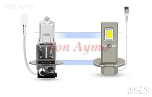 Лед LED Крушки 1:1 За Рефлекторни Фарове Plug & Play, снимка 9 - Аксесоари и консумативи - 53836276