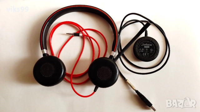 Професионална слушалка Jabra Evolve 40 Stereo жак 3.5 мм или на USB, снимка 3 - Слушалки за компютър - 52690361