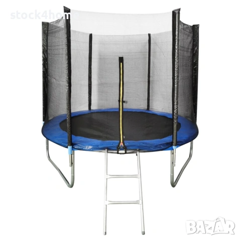 Детски Батут с предпазна мрежа и 244 см. Диаметър, до 150 кг, снимка 6 - Други - 53558053