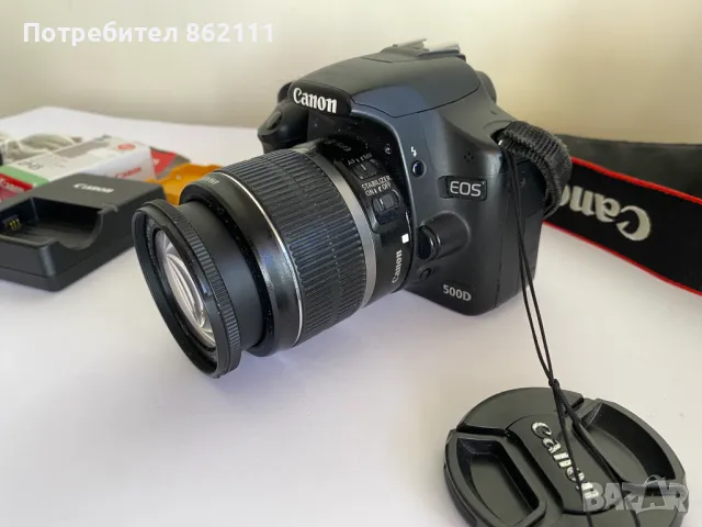 Професионален фотоапарат Canon EOS 500D, снимка 4 - Фотоапарати - 49435064