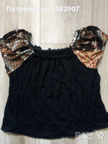 Къса дамска блуза, снимка 2 - Тениски - 41373539