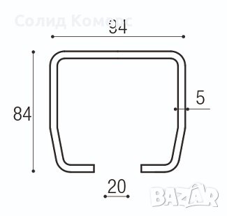 Италианска Конзолна система за врати до10м и до1200кг К-т, снимка 2 - Други - 41206407