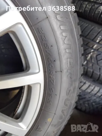 Алуминиеви оригинални джанти 17 5х112 с зимни гуми 225 60 17, снимка 6 - Гуми и джанти - 49843446