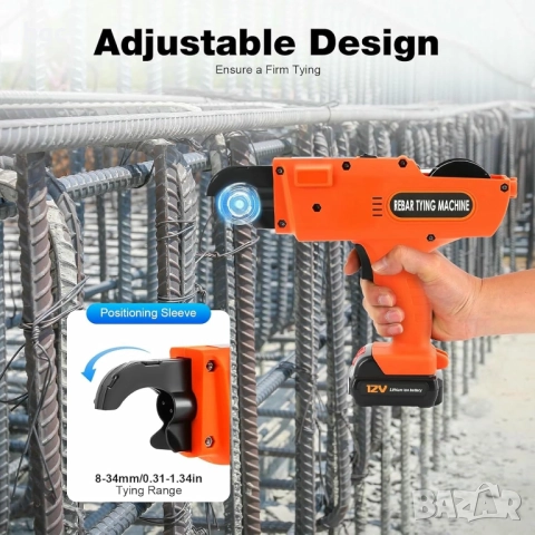 Нова Машина за Арматура Връзване арматура ARM600 - машина за полупрофесионална работа, снимка 4 - Други машини и части - 49629728