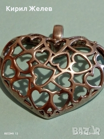 Сребърна висулка от колекцията Jette Joop ажурна майсторска изработка 44390, снимка 6 - Колиета, медальони, синджири - 52917664