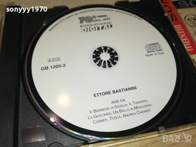 ETTORE BASTIANINI-ORIGINAL CD MADE IN ITALY 0109251128, снимка 2 - CD дискове - 51562150