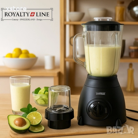Кухненски блендер с мелница Royalty Line RL-SME-600.6. Червен/черен