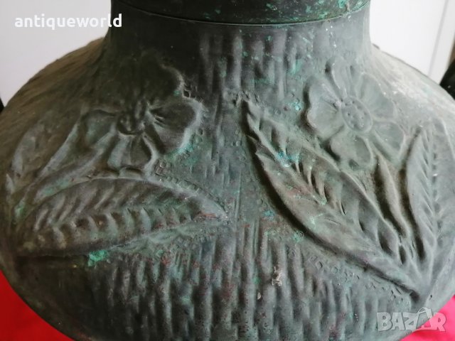 Огромен Старинен Съд , Амфора , Ваза , Кашпа 19 Век., снимка 3 - Антикварни и старинни предмети - 42275184