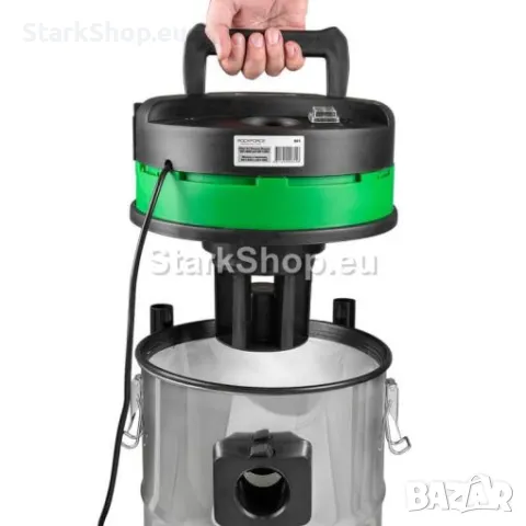 Прахосмукачка за Сухо и Мокро Почистване 30л HAWEK 1200W с 4бр Въртящи Колела, снимка 5 - Други инструменти - 50317315