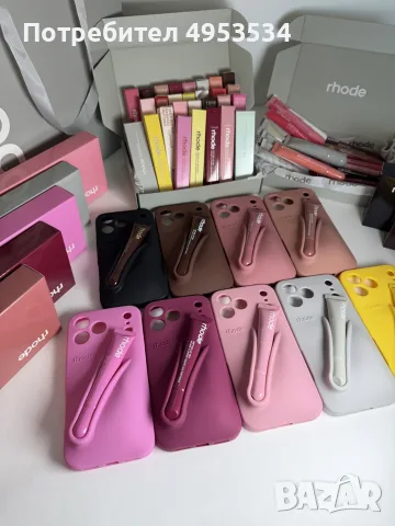 Rhode калъф + Rhode гланц за iPhone | Rhode Case + Lip Gloss оригинални Всички модели и цветове, снимка 2 - Калъфи, кейсове - 56138589