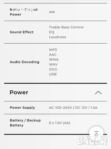 Строително радио Sangean U5 DBT, снимка 8 - Радиокасетофони, транзистори - 49346348
