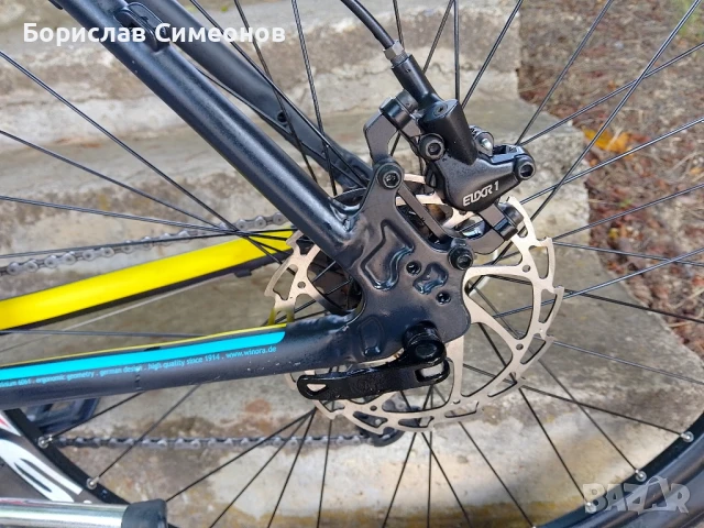 Дамски МТВ велосипед, хидравлични спирачки WINORA, размер М, снимка 4 - Велосипеди - 50696523