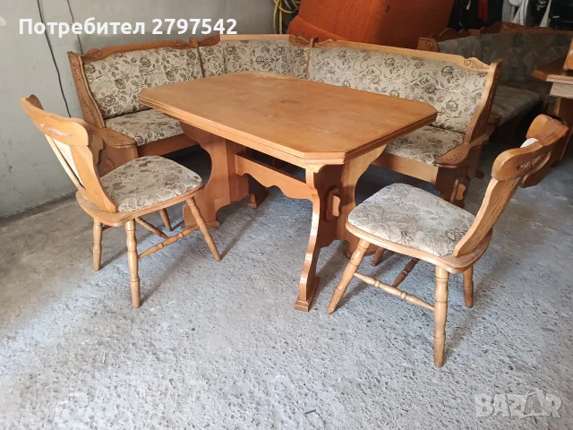 Кухненски ъгъл/ Ъглова пейка 