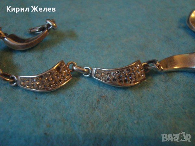 СКЪПОЦЕННА СРЕБЪРНА ФЕШЪН АРТ ГРИВНА СРЕБРО 925 с ЦИРКОНИ 25621, снимка 13 - Гривни - 35769808
