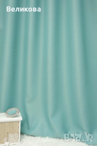 Плат блекаут в цвят тюркоаз , снимка 2 - Пердета и завеси - 52057219