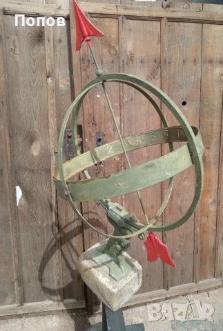 Античен слънчев часовник атлас, снимка 15 - Статуетки - 40499015