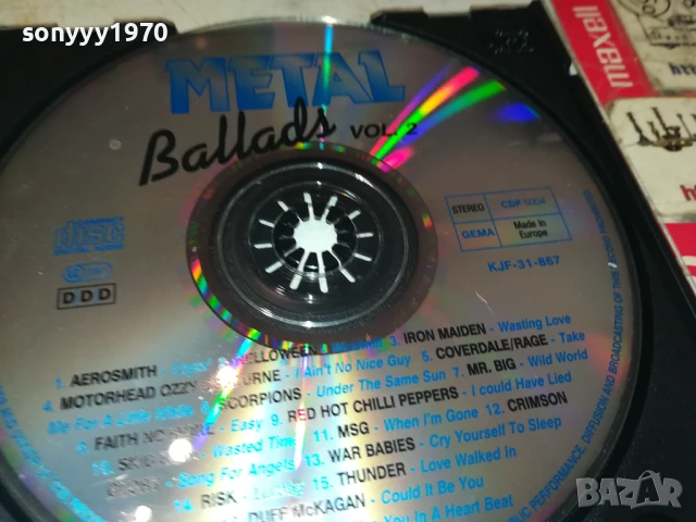 METAL BALLADS CD 1108250821, снимка 7 - CD дискове - 51323237