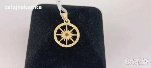 Нова Златна висулка звезда-1,52гр/14кр, снимка 3 - Колиета, медальони, синджири - 50683900