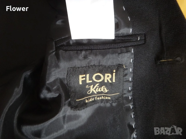 Нов Детски официален черен костюм от 3 части, размер 104-110см, за 4-5 години, снимка 5 - Детски комплекти - 53272249