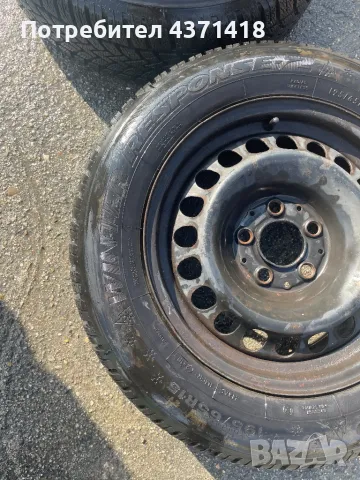 4 Зимни гуми 195/65/15  2бр.Dunlop и 2бр.Falken и 2 бр. джанти, снимка 5 - Гуми и джанти - 49822901