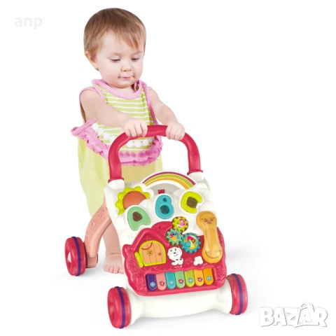 Проходилка Walker Baby 4в1 Розова | Като нова, снимка 8 - Проходилки - 53305997