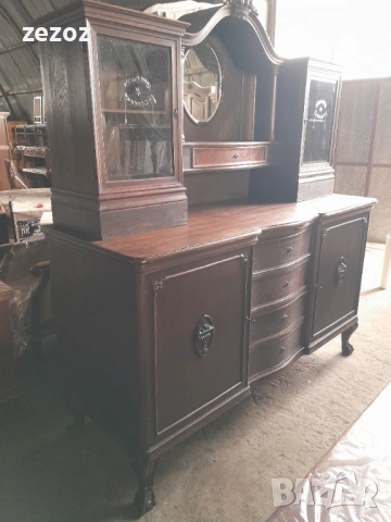 Бюфет антикварен-Чипъндейл №82, снимка 3 - Бюфети - 53254003