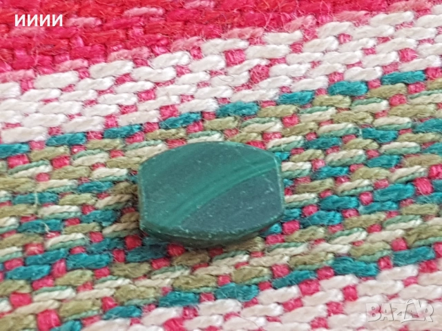 Камък гема хризопраз паун, снимка 2 - Антикварни и старинни предмети - 52846457