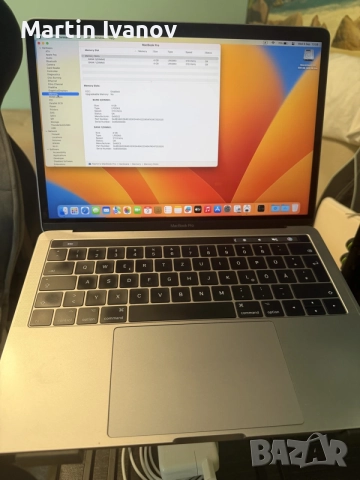 Macbook pro 13 model 1706 3,1ghz 512 hard 8ram touch bar 2017г, снимка 4 - Лаптопи за работа - 56005204
