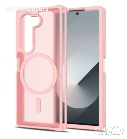 Калъф силикон мат MagSafe / Розов / за Samsung Z Fold 6 Баркод : 3132985