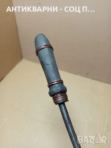Соц Стара Ръчно Кована Брадвичка Сатър., снимка 8 - Антикварни и старинни предмети - 49306273