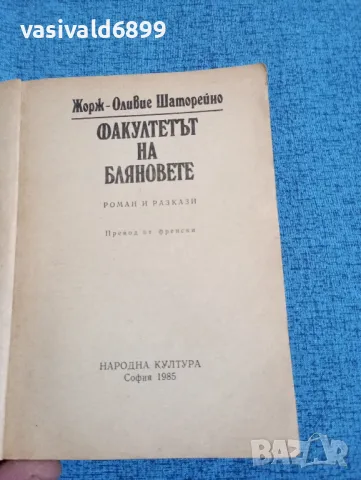 Жорж - Оливие Шаторейно - Факултетът на бляновете , снимка 4 - Художествена литература - 47884036