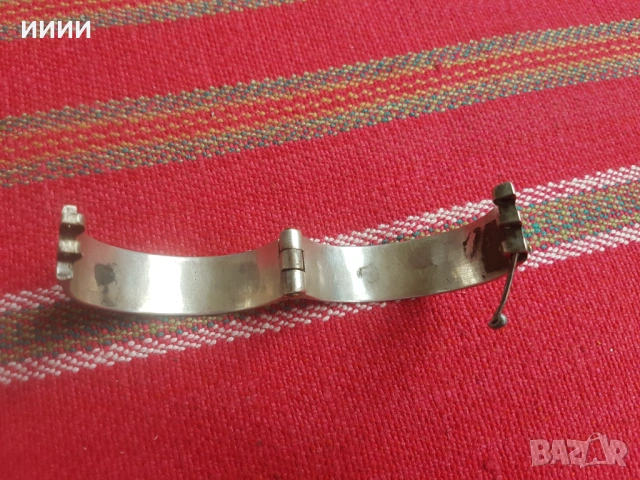 Сребърна гривна възрожденска , снимка 2 - Антикварни и старинни предмети - 53294589