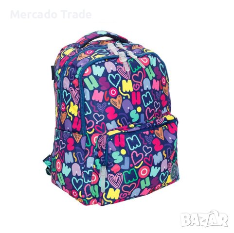 Ученическа раница Mercado Trade, За момичета, Цветна, снимка 2 - Раници - 41802849