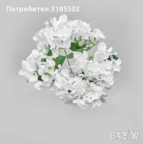 Луксозни букети от изкуствени хортензии – елегантна украса без грижи, снимка 4 - Изкуствени цветя - 51227518