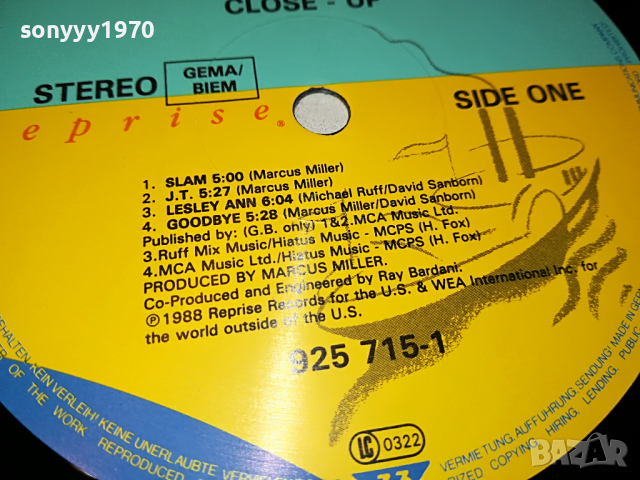 поръчана-DAVID SANBORN-FRANCE 2004221952, снимка 10 - Грамофонни плочи - 36522975
